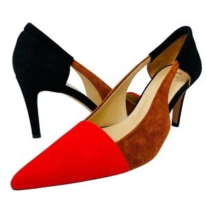 Boden Red and Brown Heels